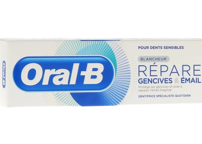 Echantillon gratuit de dentifrice Oral-B Répare gencives et émail à tester